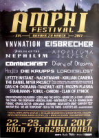 AMPHI FESTIVAL - 2017 - VNV Nation - Eisbrecher - Die Krupps - Poster - Köln