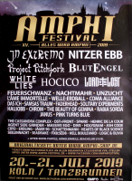 AMPHI FESTIVAL - 2019 - In Extremo - Lord of the Lost - Nitzer Ebb - Poster - Köln