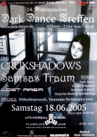 DARK DANCE TREFFEN 14. - 2005 - Crxshadows - Samsas Traum - Poster - Lahr