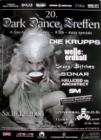 DARK DANCE TREFFEN 20. - 2006 - Die Krupps - Welle Erdball - Somar - Poster - Lahr