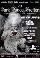 DARK DANCE TREFFEN 20. - 2006 - Die Krupps - Sonar - Poster - Autogramme