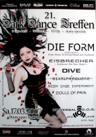 DARK DANCE TREFFEN 21. - 2007 - Die Form - Eisbrecher - Dive - Poster - Lahr