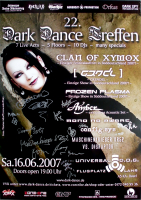 DARK DANCE TREFFEN 22. - 2007 - Clan of Xymox - Poster - Autogramme
