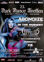 DARK DANCE TREFFEN 23. - 2007 - Agonoize - In The Nursery - Poster - Lahr