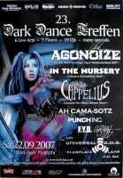 DARK DANCE TREFFEN 23. - 2007 - Agonoize - In The Nursery - Poster - Autogramme