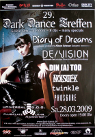 DARK DANCE TREFFEN 29. - 2009 - Diary Of Dreams - De/Vision - Poster - Lahr