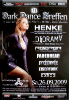 DARK DANCE TREFFEN 31. - 2009 - Henke - Diorama - Nachtmahr - Poster - Lahr