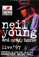 YOUNG, NEIL - 1997 - Plakat - Sleeps With Angels Tour - Poster - Hannover