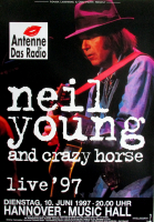 YOUNG, NEIL - 1997 - Concert - Sleeps With Angels Tour - Poster - Hannover