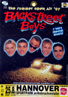 BACKSTREET BOYS - 1997 - Plakat - In Concert Tour - Poster - Hannover - A