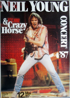 YOUNG, NEIL - 1987 - Plakat - Crazy Horse - In Concert Tour - Poster - Kln