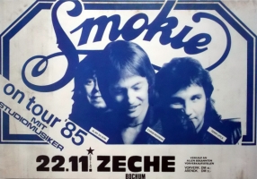 SMOKIE - 1985 - Plakat Chris Noman - In Concert Tour - Poster - Bochum B