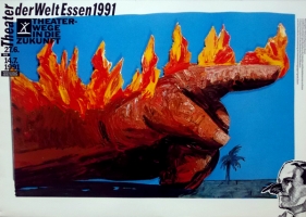 EDELMANN, HEINZ - 1991 - Plakat - Theater der Welt - Essen - Poster - A