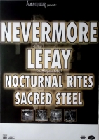 NEVERMORE - 1999 - Plakat - Lefay - Nocturnal Rites - Sacred Steel - Poster