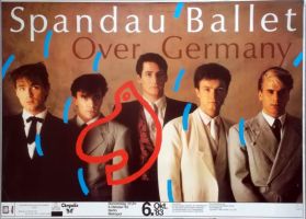 SPANDAU BALLET - 1983 - Live In Concert - Over Germany Tour - Poster - Berlin