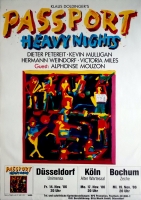 PASSPORT - DOLDINGER - 1986 - Tourplakat - Heavy Nights - Tourposter