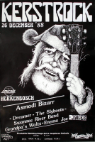 KERSTROCK - 1988 - Plakat - Asmodi Bizarr - Dreamer - The Slyboots - Poster