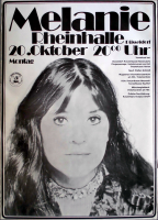 MELANIE - 1973 - Plakat - Concert - Stoneground Words Tour - Poster - Düsseldorf