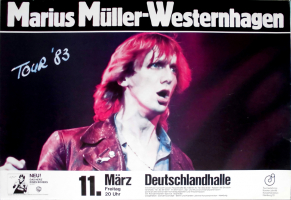 WESTERNHAGEN, MARIUS MLLER - 1983 - Plakat - Herz....Tour - Poster - Berlin