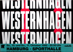 WESTERNHAGEN, MARIUS MLLER - 1992 - Plakat - Ja Ja Tour - Poster - Hamburg