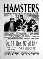 HAMSTERS - 1997 - Plakat - In Concert - Blues Rock - Poster - Marl