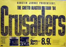 CRUSADERS - 1984 - Plakat - In Concert - Ghetto Blaster Tour - Poster - Hamburg