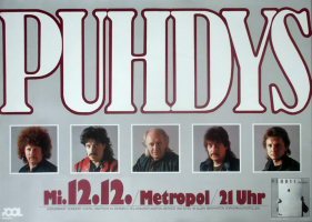 PUHDYS - 1984 - Plakat - Live In Concert - Das Buch Tour - Poster - Berlin