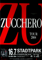 ZUCCHERO - 2004 - Plakat - In Concert - ZU Tour - Poster - Hamburg