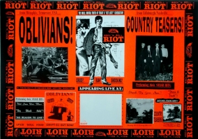 OBLIVIANS - 1996 - Plakat - Live In Concert - Country Teasers Tour - Poster