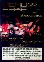 HEAD - FAKE - HEADFAKE - 2008 - Plakat - Apocalyptica - In Concert - Poster