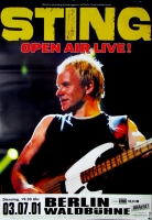 STING - POLICE - 2001 - Konzertplakat - Concert - Tourposter - Berlin