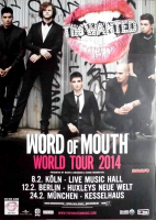 WANTED, THE - 2014 - Plakat - In Concert - Word of Mouth World Tour - Poster