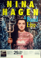 HAGEN, NINA - 1989 - Live In Concert - Nina Hagen Tour - Poster - Stuttgart
