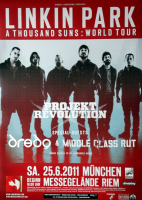 LINKIN PARK - 2011 - Plakat - Concert - Thousands Suns Tour - Poster - Mnchen