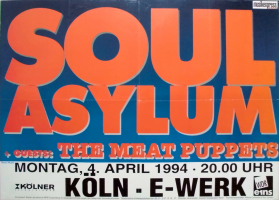 SOUL ASYLUM - 1994 - Plakat - In Concert - Meat Puppets - Poster - Kln - B