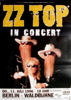 ZZ TOP - 1996 - Plakat - In Concert - Antenna Tour - Poster - Berlin