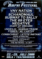 AMPHI FESTIVAL - 2006 - VNV Nation - Schandmaul - Combichrist - Poster - Köln