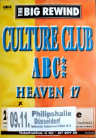 BIG REWIND - 1999 - Plakat - Culture Club - ABC - Heaven 17 - Poster - Dsseldorf