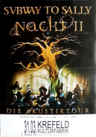 SUBWAY TO SALLY - 2010 - In Concert - Nackt II Tour - Poster - Krefeld