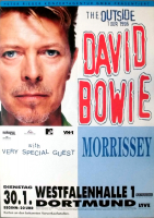 BOWIE, DAVID - 1996 - Concert - Morrissey - Outside Tour - Poster - Dortmund