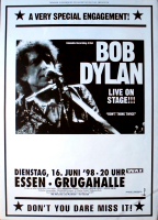 DYLAN, BOB - 1998 - Plakat - In Concert - Dont think Twice Tour - Poster - Essen