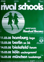 RIVAL SCHOOLS - 2002 - Plakat - In Concert - United by Fate Tour - Poster