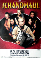 SCHANDMAUL - 2014 - Plakat - In Concert - Unendlich Tour - Poster - Kln