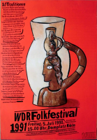 WDR - 1991 - Plakat - In Concert - Folkfestival - Poster - Kln