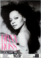 ROSS, DIANA - SUPREMES - 1989 - Plakat - Workin Overtime - Poster - Dortmund