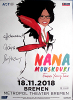 MOUSKOURI, NANA - 2018 - In Concert - Poster - Bremen - Signed / Autogramm