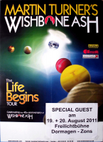 WISHBONE ASH - 2011 - Plakat - In Concert - Life Begins Tour - Poster - Dormagen