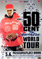 50 CENT - 2001 - Plakat - In Concert - The Massacre Tour - Poster - Bonn
