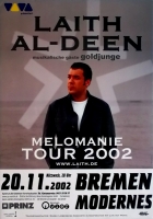 AL-DEEN, LAITH - 2002 - Konzertplakat - Melomanie - Tourposter - Bremen