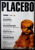 PLACEBO - 2001 - Plakat - Live In Concert - Black Market Music Tour - Poster